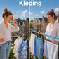 ⏳ Tijdelijke aanbieding⏳ 🏠✨Draagbare Waslijn – Geen Boren, Snel Opgehangen & Overal Te Gebruiken 👕