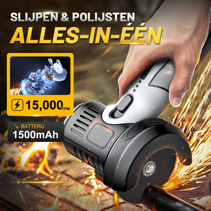 ⏳ Tijdelijke aanbieding⏳ 🧰12V Mini Haakse Slijper met Doorslijpschijf