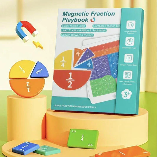 🏅 50% KORTING – Magnetisch Fractie Demonstratieboek | Leer, Experimenteer & Ontdek wiskunde op een leuke manier