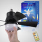 🌀💡 2-IN-1 DRAAGBARE PLAFONDVENTILATOR & LAMP met afstandsbediening 📱🔧✨