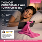 ⏳Time-Limited Special⏰ Op je zij liggen en toch comfortabel je telefoon bekijken zonder je arm op te houden – Verstelbare Telefoonstandaard | 3 Standen (15°–30°–45°) | Bed, Bank & Bureau | Roze of Blauw 📱🛀