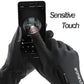 ⏳ Tijdelijke aanbieding⏳ Winterhandschoenen met touchscreenvingers Siliconen grip en polsrits Voor wandelen en fietsen In zwart of grijs M tot XXL