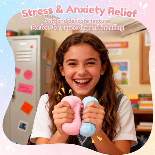 🧸 Squishy-bal met kraaltjes | Zintuiglijk fidget-speelgoed voor ontspanning en concentratie