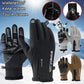 ⏳ Tijdelijke aanbieding⏳ Winterhandschoenen met touchscreenvingers Siliconen grip en polsrits Voor wandelen en fietsen In zwart of grijs M tot XXL
