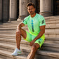 Heren Zomer T-shirt & Shorts Tweetelig Set