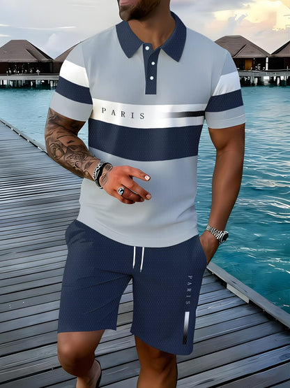 Geruite Polo Set Voor Heren | Sportieve Slim Fit