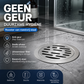 ⏳ Tijdelijke aanbieding⏳ Ronde RVS vloerafvoer met uitneembaar filter en geurafsluiting Geborstelde afwerking voor badkamer en wasruimte