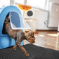 ⏳ Tijdelijke aanbieding⏳ Dubbellaagse kattenbakmat voor het opvangen van kattenbakvulling Makkelijk te legen in 4 kleuren en 3 maten