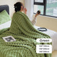 ⏳ Tijdelijke aanbieding⏳ Zachte fleece plaid van polyester Lichtgewicht deken met streepreliëf Voor bank bed en onderweg In acht kleuren