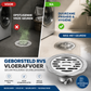 ⏳ Tijdelijke aanbieding⏳ Ronde RVS vloerafvoer met uitneembaar filter en geurafsluiting Geborstelde afwerking voor badkamer en wasruimte
