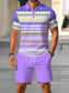Geruite Polo Set Voor Heren | Sportieve Slim Fit