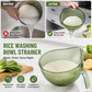 ⏳ 50% KORTING! ⏰ Rijstwasbak – dubbele functie, fijnmazig & ergonomische handgreep. Wassen & afgieten gaat perfect – sla je slag! ✅