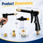 🏆High-Pressure Water Jet Gun💦Ergonomic Grip • Booster Nozzle • Hose Included-Powerful Car Wash🚗 Garden Watering🌻Effortless to Use!👍