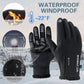 ⏳ Tijdelijke aanbieding⏳ Winterhandschoenen met touchscreenvingers Siliconen grip en polsrits Voor wandelen en fietsen In zwart of grijs M tot XXL