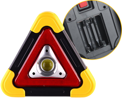 ⏳ Tijdelijke aanbieding⏳ Driehoekige LED werklamp met rood waarschuwingslicht Vier lichtstanden en verstelbare handgreep Voor auto werkplaats en camping