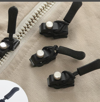 ⏳ Tijdelijke aanbieding⏳ 15 delige ritsreparatieset met klikbevestiging Kunststof vervangende ritssluiters Voor passende ritsen in kleding en tassen