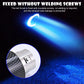 ⏳ Tijdelijke aanbieding⏳ LED-uitlaattip met klembevestiging, rode of blauwe verlichting, voor 1,5–2,4 inch