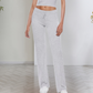 🎉2026 Nieuwe Producten Populaire Verkoop✨Dames Casual Effen Kleur T-shirt & Rechte Pijp Broek Set