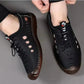 Wandelschoenen met holle zool van soepel leer