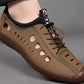 Wandelschoenen met holle zool van soepel leer
