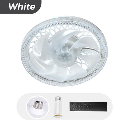 🌞Fris De Lente In Met 50% Korting!💡2-in-1 Dimbare Plafond Ventilatorlamp met Afstandsbediening – Stil, Verstelbaar en Ruimtebesparend