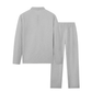 💥 Comfort Zonder Slonzigheid – De Perfecte Mannenset👕👖 Wafelstructuur Set – Relaxed én Stijlvol