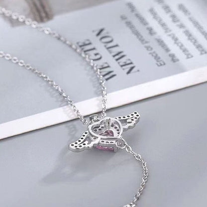 🎁50% KORTING💗Roze Engelenvleugels Ketting