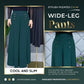 💥Uitverkoop 50% korting💕Comfortabele & huidvriendelijke geplooide broek met wijde pijpen