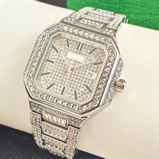 ⌚50% korting! ✨ Vierkant horloge met strasssteentjes – Elegant, sprankelend en het perfecte cadeau 💝