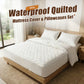 ⏰🔥TIJDELIJK 50% KORTING! 🌤️ Waterdichte gewatteerde matrashoes en kussenslopen set – Beschermt, biedt comfort en is gemakkelijk schoon te maken ✨🛏️