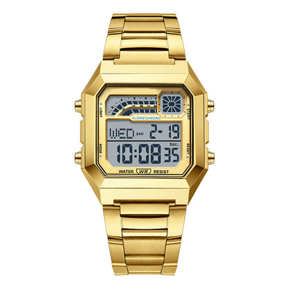 ⌚ 50% KORTING! 🔥 Unisex Digitaal Horloge met Vierkant Display & Lichtgevende Wijzerplaat – Multifunctioneel, Waterbestendig & Perfect voor Sport, Outdoor & Dagelijks Gebruik 🏃‍♂️