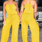 Dames mouwloze jumpsuit met trekkoord in de taille voor de zomer