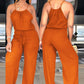 Dames mouwloze jumpsuit met trekkoord in de taille voor de zomer