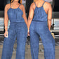 Dames mouwloze jumpsuit met trekkoord in de taille voor de zomer