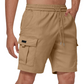 👖NU 60% KORTING🔥 Casual cargo shorts voor heren met elastische tailleband