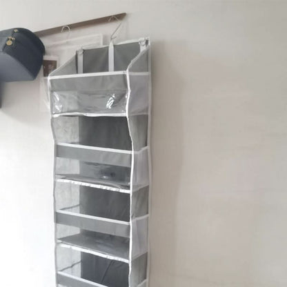 🚪✨ 50% UIT! Stop met het stapelen van troep in hoekjes! Deze 5-laags hangende organizer hangt achter elke deur of in elke kast, en ineens heb je een extra kast waar je niet eens voor hoeft te verbouwen!