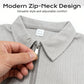 🎁2026 Nieuw binnen 50% KORTING💥Zomerse casual set met shirt met ritskraag en korte broek