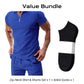 🎁2026 Nieuw binnen 50% KORTING💥Zomerse casual set met shirt met ritskraag en korte broek