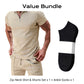🎁2026 Nieuw binnen 50% KORTING💥Zomerse casual set met shirt met ritskraag en korte broek