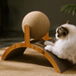 🐱 NU 50% KORTING! 💖 Natuurlijke sisal krabpaal voor katten met kartonnen pad – Bevredigt de krabbehoefte, duurzaam sisal en beschermt meubels 🧶