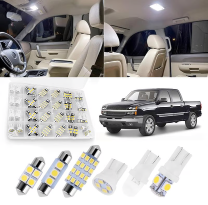 🔥 42-Delige Auto Interieurverlichting Set – Superhelder Wit voor Koepel-, Lees- & Cabinelampen 🚗✨