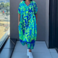 👗 Elegante, casual damesjurk met V-hals en print 💜