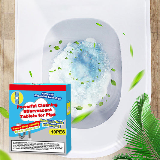 🔥50% KORTING ❤️Krachtige Reinigende Bruistabletten voor Afvoer, Lost Haar & Vet Verstoppingen Snel Op, Geurverwijderend Antibacterieel Afvoerreiniging voor Gootsteen Toilet Vloer