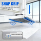 🧹 TIJDELIJK 50% KORTING! ✨ Handsfree Platte Mop – Haaientand Grip, Universele Doeken, Telescopisch 🪥
