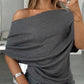 🔥Nieuwe Collectie Asymmetrische Off-Shoulder Top✨Zacht & Veelzijdig