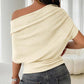 🔥Nieuwe Collectie Asymmetrische Off-Shoulder Top✨Zacht & Veelzijdig