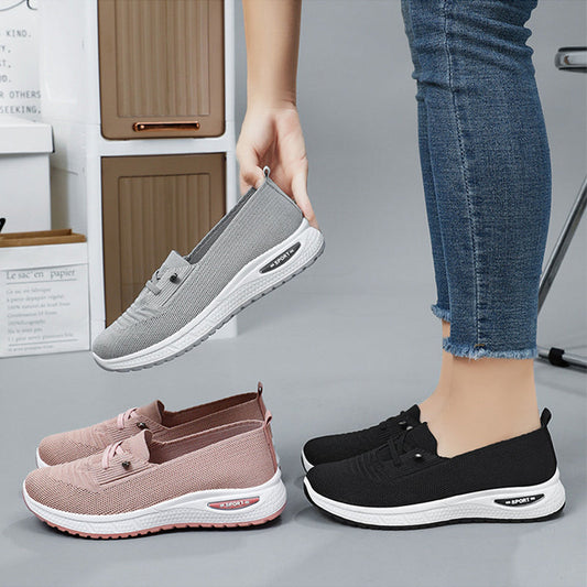🔥 50% RABATT🔥Dam lätta andningsbara slip-on fritidsskor