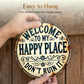 🏡💛 "Dit is mijn gelukkige plek" – deurbord ✨