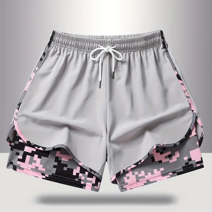 💎50% OP 2-IN-1 ATHLETIC SHORTS💎Ademende stof, camo-voering & zakken voor dames🏃‍♀️✨