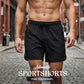 Ademende sportshorts met ritszakken
